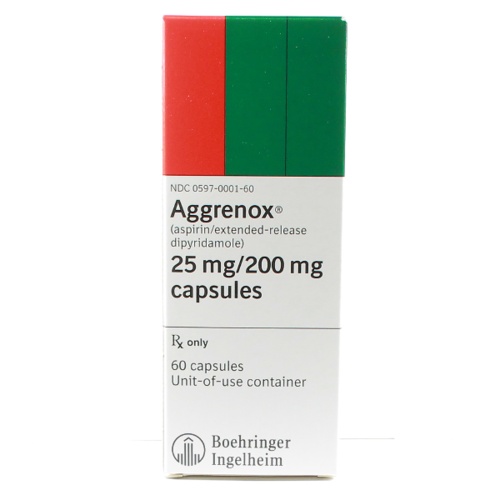 阿司匹林双嘧达莫 Aspirin and Dipyridamole Aggrenox