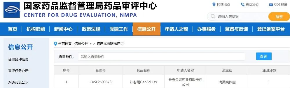 金赛药业双靶点抗体药物GenSci139获批临床 开启实体瘤治疗新篇章
